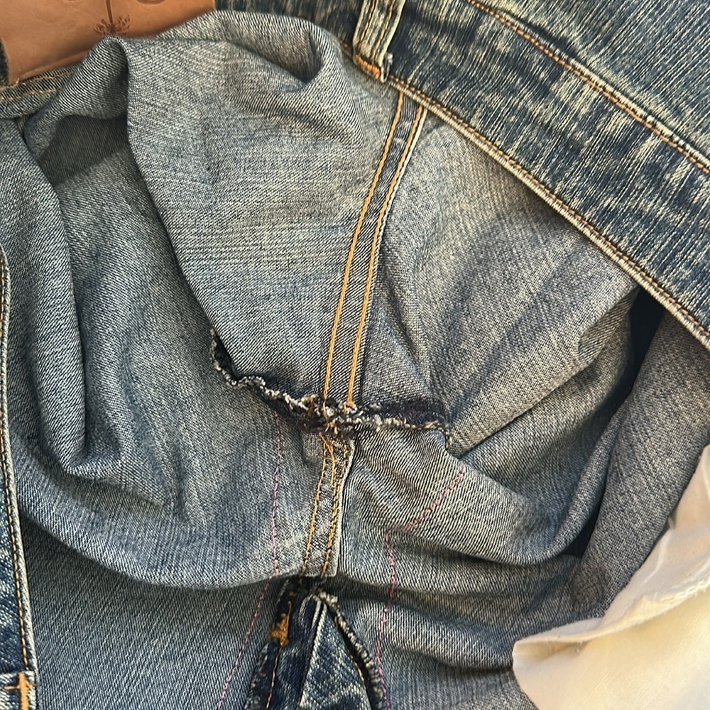 Lilly Pulitzer Patch Work Beaded Floral Denim Jeans Like New Rare Women’s Size 6 - Picture 8 of 15